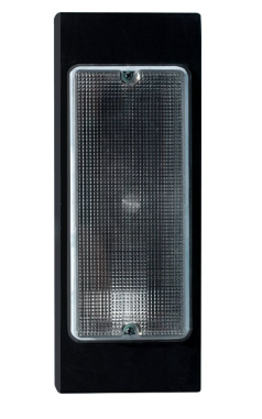 Dabmar Lighting W9300-B Cast Alum Surface Mount Wall Fixture 120V PL No Lamp in Black Finish