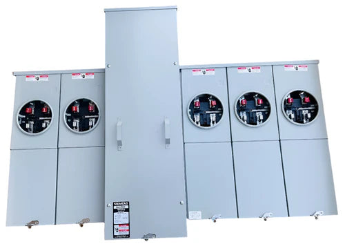 Siemens WEPK4511 400A Amp 5 Gang 1 Phase Ring Type Metering System No Bypass EUSERC Certified