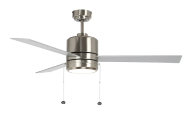 Westgate WFL-115-PC-3B-52-MCT-BN-RWS 52" Reversible Rosewood & Silver Finish Plywood 3-Blade Ceiling Fan & Light,, Wattage 20W, Multi-Color Temperature, Voltage 120V