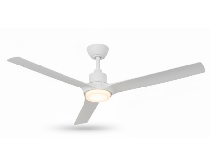 Westgate WFL-418-RC-3B-52-MCT5-WH 3-Blade Ceiling Fan and Light with Remote Watt 18W, Lumens 2160LM, 30K/35K/40K/50K/65K White Finish