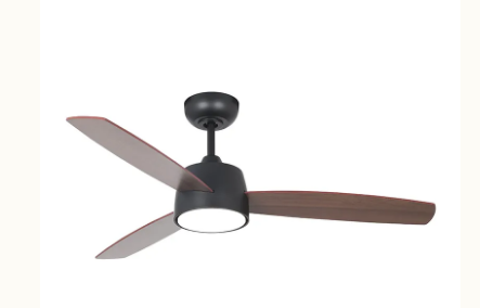 Westgate WFL-DC-122-RC-3B-46-MCT5-BK-RW 46 Inch DC Ceiling Fan and Light with Remote , Watt 22W, 100LM/W, 5CCT 30K/35K/40K/50K/65K Metal Housing (BK) & Plywood Blades (Matte Black / Rosewood Finish)
