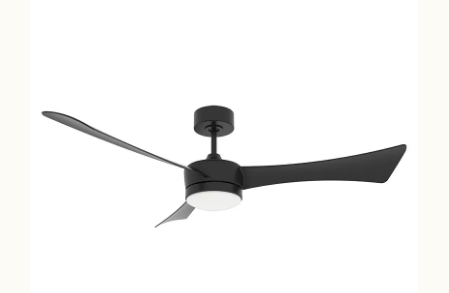 Westgate WFL-DC-124-RC-3B-52-MCT5-BK-BK 52 Inch DC Ceiling Fan and Light with Remote , Watt 22W, 103LM/W, 5CCT 30K/35K/40K/50K/65K Metal Housing Metal Housing (Matte Black Finish) & ABS Blades (Matte Black Finish)