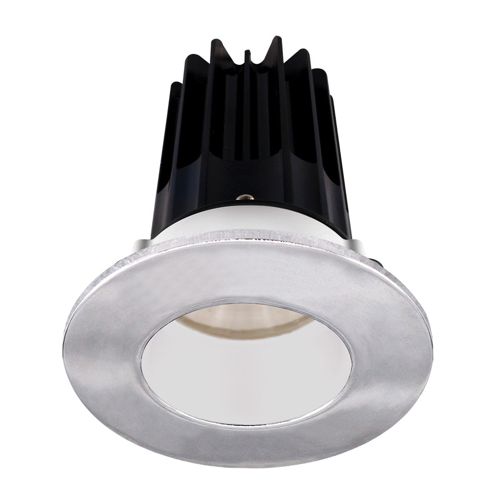 Lotus LED Lights LED-2-S8W2-40K-2RRWH-2RTCH-60D 2" Round Recessed LED 8W Designer Series, 620 Lumens, CCT 4000K, White Reflector, Chrome Trim, 60° Beam Angle