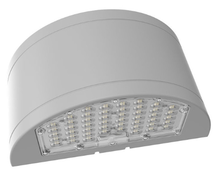 Westgate WHCX-24-40W-MCTPB-SIL Half-Cylinder Wall Pack, Selectable Wattage 24/32/40W, Multi-Color Temperature, Select Type 2/3/4 With Photocell, Silver Finish