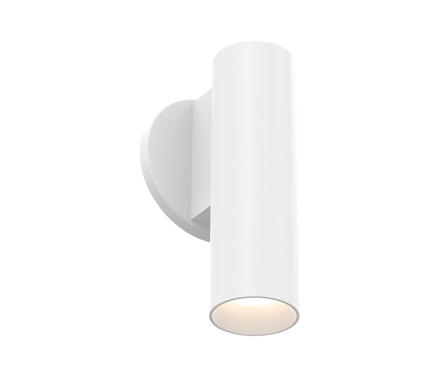 Eurofase WHSW02SL8021335WCL 8-in 13W Whiskey Wall Mount Light - Slim - 3500K - 120V/2777 - (W) Wide 38° - (CL) Clear - White/White