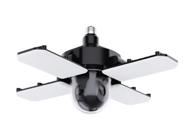 Feit Electric ADJ/CAM/PAN/WIFI/LED Adjustable Panel Garage Ceiling Light Bulb With Camera, Color Temperature 5000K, Wattage 125W, Voltage 120V