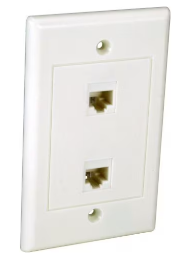 Orbit WJ-882-W Data Wall Jack 2--8P8C White