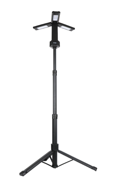 Feit Electric WLR2000/TRIPOD 2000 Lumen Rechargeable LED Work Light With Tripod Multi Color Temperature, Voltage 100V-240V Pack 1