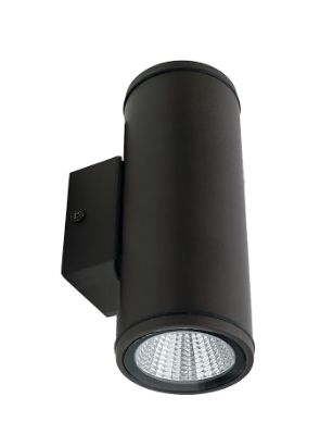 Westgate WMC2-12V-UDL-MCT-BK LED Wall Cylinders Light, Voltage 12V, Selectable CCT 30K/40K/50K, Wattage 10W, Black Finish
