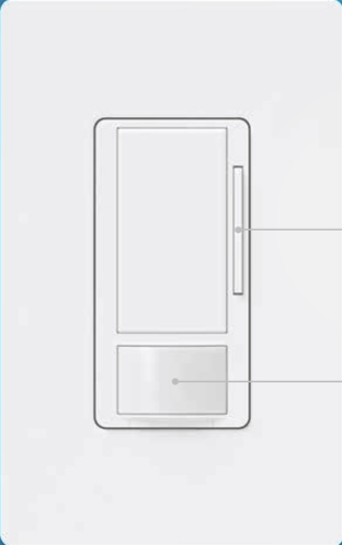 Lutron WMS-Z101-IV Maestro 0-10V Motion Sensor/Dimmer Switch, TAA Compliant, 8A, Neutral Optional, 120-277V, Single Pole/Multi-Location, Ivory
