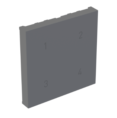 Legrand WNACB40CKITM1 Adorne Smart Scene Controller Color Change Kit, Magnesium Finish