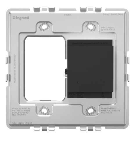 Legrand WNAH2G1 Adorne Smart Surface-Mount Gateway with Netatmo, Graphite Finish
