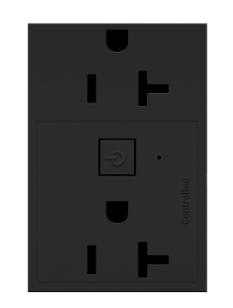 Legrand WNAR203G1 Adorne with Netatmo 20 Ampere Tamper Resistant Smart Electrical Outlet, Graphite Finish