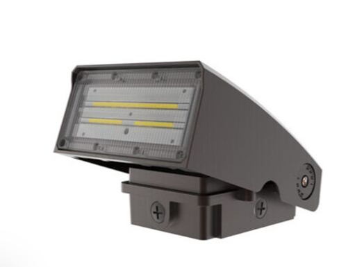 Eiko WPA-455-35W-740-UD-BZ 35W Bronze LED Adjustable Cutoff Wall Pack, 4000K, 4550lm