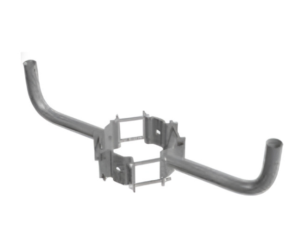 Westgate WPB-WA-DB-1013 10-13In Dia. Wood Pole Wraparound Bracket Double Bullhorn For Use With Slipfitter