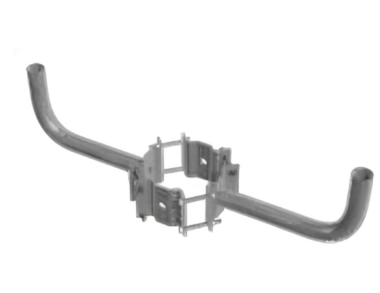 Westgate WPB-WA-DB-710 7-10In Dia. Wood Pole Wraparound Bracket Double Bullhorn For Use With Slipfitter