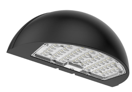 Westgate WPMX-24-40W-MCTPB-BK HALF-MOON Wall Pack, Selectable Wattage 24/32/40W, Multi-Color Temperature, Select Type 2/3/4 With Photocell, Black Finish