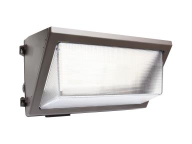 MaxLite WPOP120H-WCSBPCCRTA LED WallMax open face Wall Pack Light - 90/100W/120W, 277-480V, CCT Select 3000/4000/5000k, On/Off PC, C-max Compatible Bronze - TAA