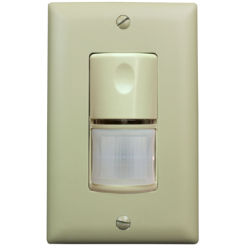 Wattstopper WS-301-LA Wall Switch Sensor W/ PIR Auto ON, 120V-277V, Light Almond Finish
