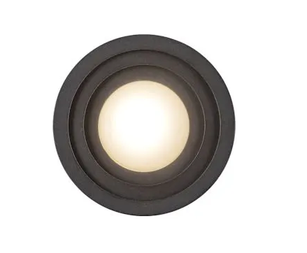 Kuzco Lighting WS21305-BK Arco 5" Tall LED Wall Sconce Light, 3000K, 7W, 510lm , Black Finish