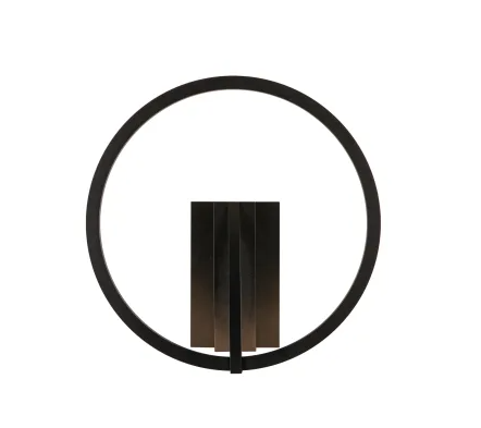 Kuzco Lighting WS27713-BK-3WCCT-UNV Roda 14" Tall LED Wall Sconce Light, 2700K-3000K-4000K, 15W, 1000lm , Black Finish