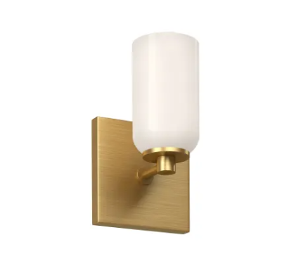 Kuzco Lighting WS57704-BG/GO Nola 9" Tall LED Wall Sconce Light, 40W, 120V