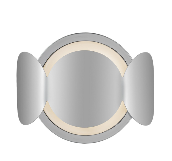 Kuzco Lighting WS59810-CH/OP Ciel 10-in Chrome/Opal Glass Socket Wall Sconce Light