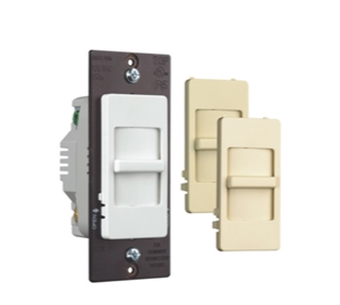 Wattstopper WS700TC Wide Slide 700W Incandescent Dimmer, Tri-Color Finish