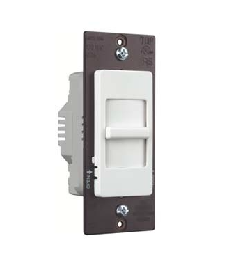 Wattstopper WSDH16W Wide Slide Fan Speed Control De-hummer, Single Pole, White Finish