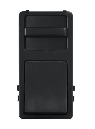 Wattstopper WSKITPBK Trademaster® Preset Wide Slide Face Cover, Black Finish