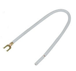 Orbit WTST-8-BLK 8” Cu. #12AWG Stranded Wire Tail With Pre-stripped And Flanged Spade Terminal Black Finish