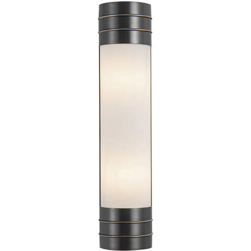 Alora Lighting WV348218UBOP Willard 2 Light 4.38 inch Bath Vanity Wall Light in Opal Glass Urban Bronze Finish