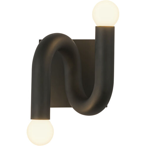 Alora Mood WV420206MB Sadie 2 Light 6 inch Wall Sconce Wall Light Matte Black Finish