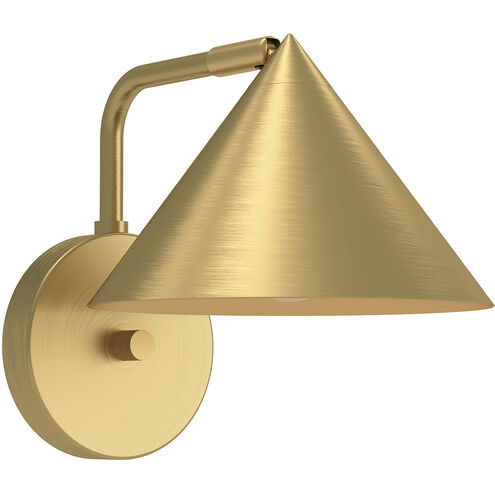 Alora Mood WV485007BG Remy 1 Light 7.75 inch Bath Vanity Wall Light Brushed Gold Finish