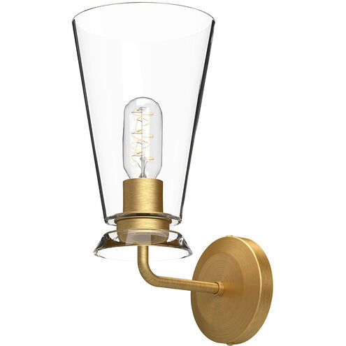 Alora Mood WV570006BGCL Salem 1 Light 6 inch Bath Vanity Wall Light Brushed Gold Finish