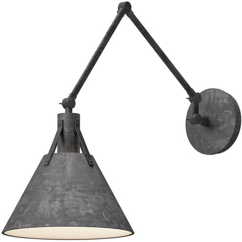 Alora Mood WV584510SL Archer 1 Light 9.5 inch Bath Vanity Wall Light Steel Shade Finish