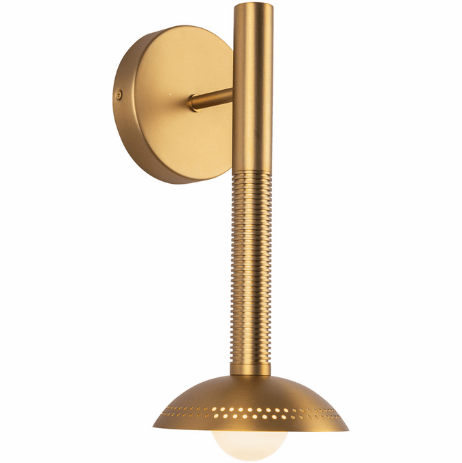 Alora Mood WV616114BGOP-UNV Arden LED 6 inch Bath Vanity Wall Light Brushed Gold and Opal Glass Finish