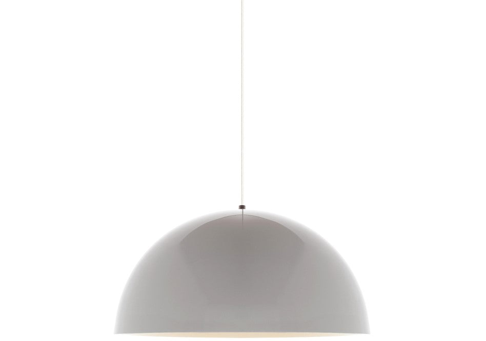 Visual Comfort Architectural 700TDPSP24WWW-LED830 Modern 24" Powell Street 1-lt LED Line Voltage Pendant Light - 120V - CCT :3000K - Color: Gloss White/ White - Finish: White