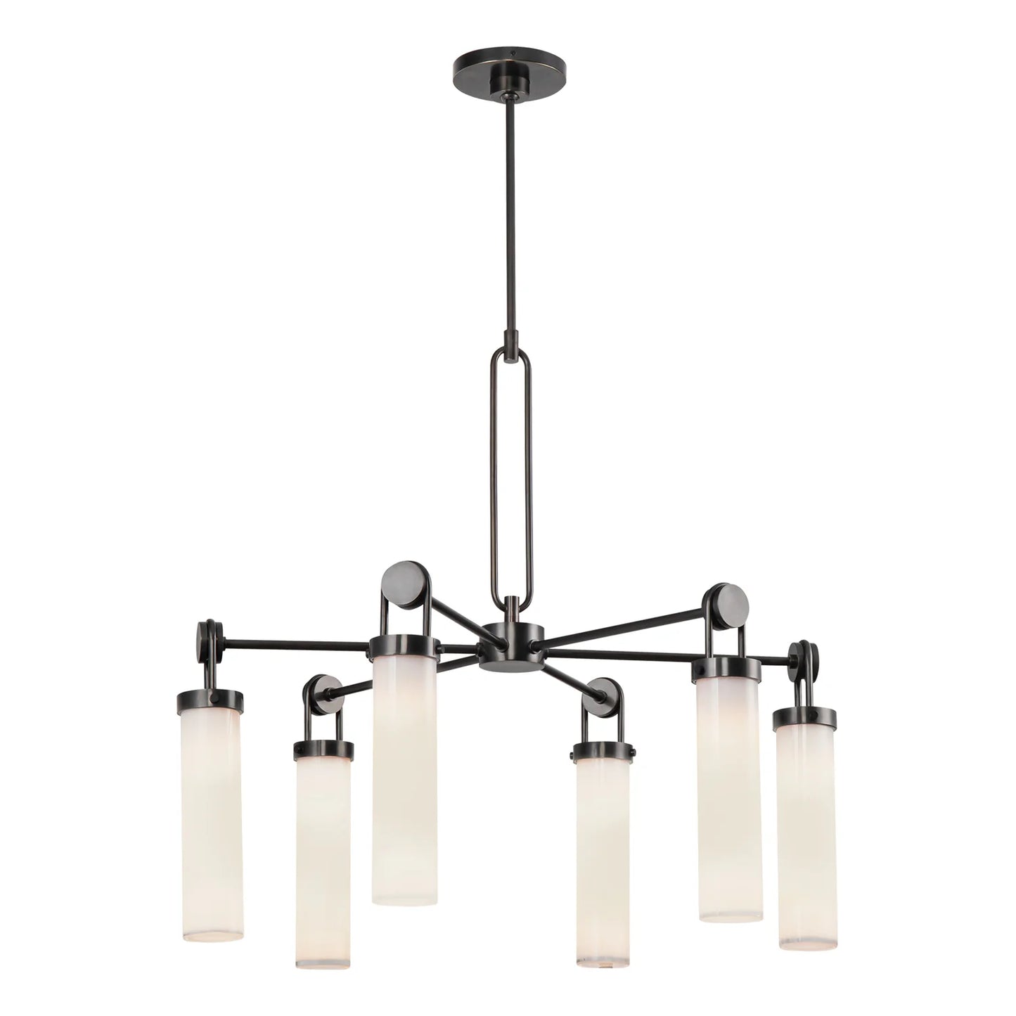 Alora Lighting CH355632UBGO Wynwood 6 Light 32.13 inch Urban Bronze Chandelier Ceiling Light