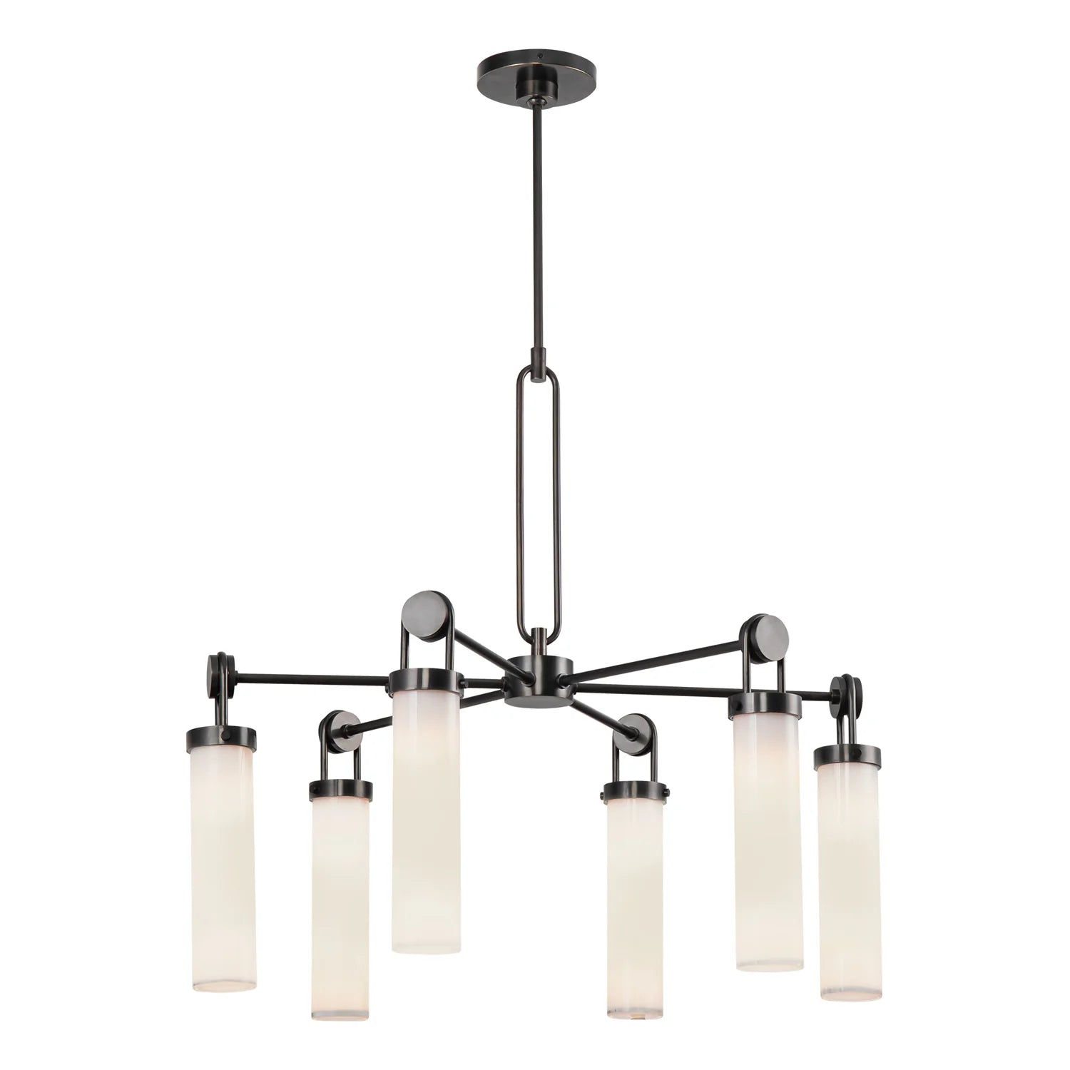 Alora Lighting CH355632UBGO Wynwood 6 Light 32.13 inch Urban Bronze Chandelier Ceiling Light