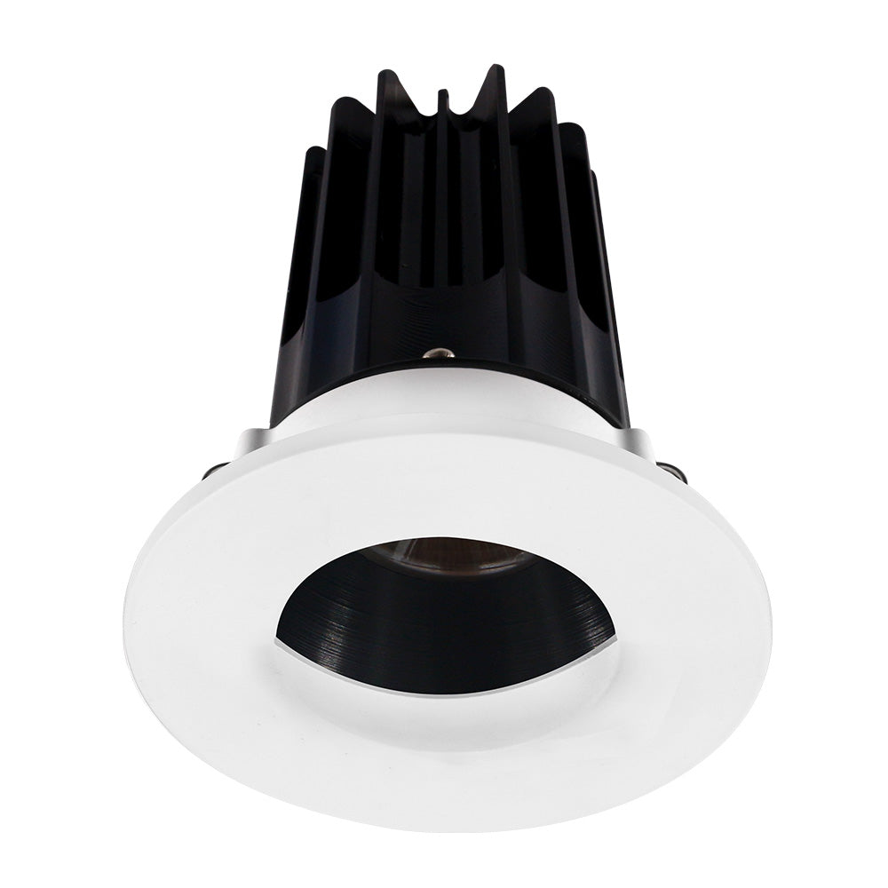 Lotus LED Lights LED-2-S15W-5CCT-2RRBK-2RWW-24D 2" Recessed LED 15W High Output Designer Series With Beam Angel 24°, 5CCT – Selectable Lumens, Black Reflector With Wall Wash