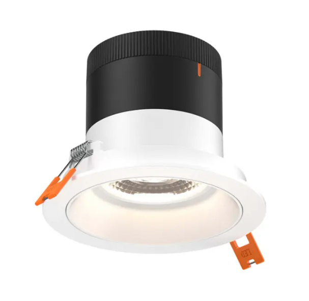 Dals Lighting RC03-CC-60-RGWH-TWH Versa 3" White Modular Downlight, 60 degree Beam Angle Wattage & CCT Selectable - White Trim