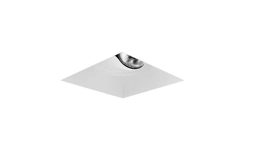 Visual Comfort Architectural ENCL3SRL-L15WD31AI-W Modern Entra CL 3" Square Adjustable Flangeless IC Airtight Trim / Remodel Housing - CCT: Warm Dim(3000K-1800K)- 15W - Reflector Finish: White