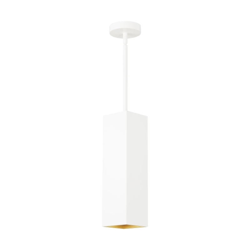 Visual Comfort Architectural 700TDEXOP181260WG-LED935 Modern Exo 18" 1-lt 5" LED Pendant Ceiling Light - CCT: 3500K - Shade Color: Matte White- Trim Finish: Haze Gold - Beam Spread: 60°