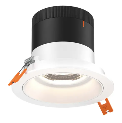 Dals Lighting RC04-CC-60-RGWH-TWH 4" LED Sloped Recessed Downlight, Selectable Wattage 16W, 20W, 24W, Multi-Color Temperature, 2,200 Lumens, 60° Beam Angle, Voltage 120-347V, White Reflector / White Trim