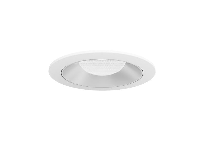 Visual Comfort Architectural ENCL3RRF-L12WD31WI-S-W Modern Entra CL 3" Round Wall Wash Flanged IC Airtight Trim / Remodel Housing - CCT: 3000K-1800K - 12W - Reflector/Baffle Color: Silver - Finish: White
