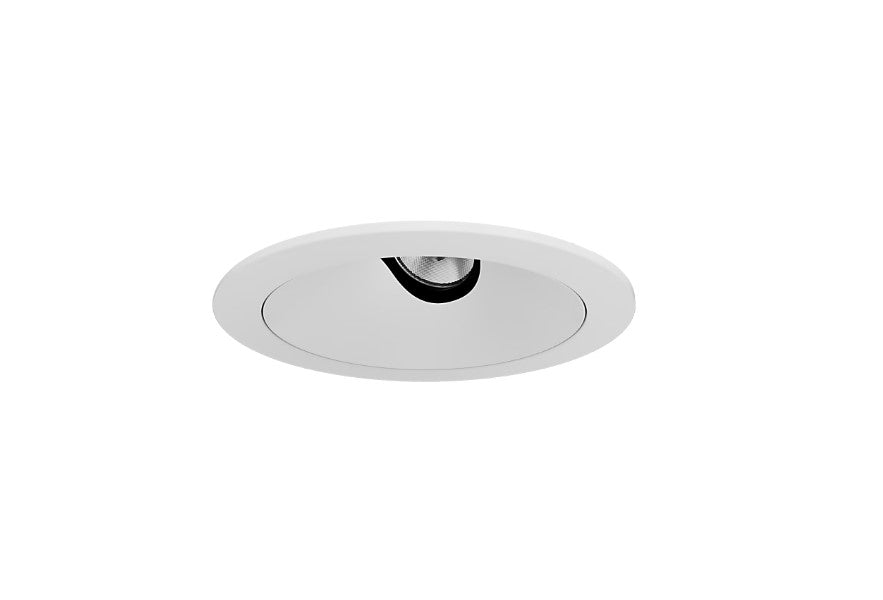 Visual Comfort Architectural ENCL3RRF-L12930AI-W-W Modern Entra CL 3" Round Adjustable Flanged IC Airtight Trim / Remodel Housing - CCT: 3000K - 12W - Reflector/Baffle Color: White - Finish: White