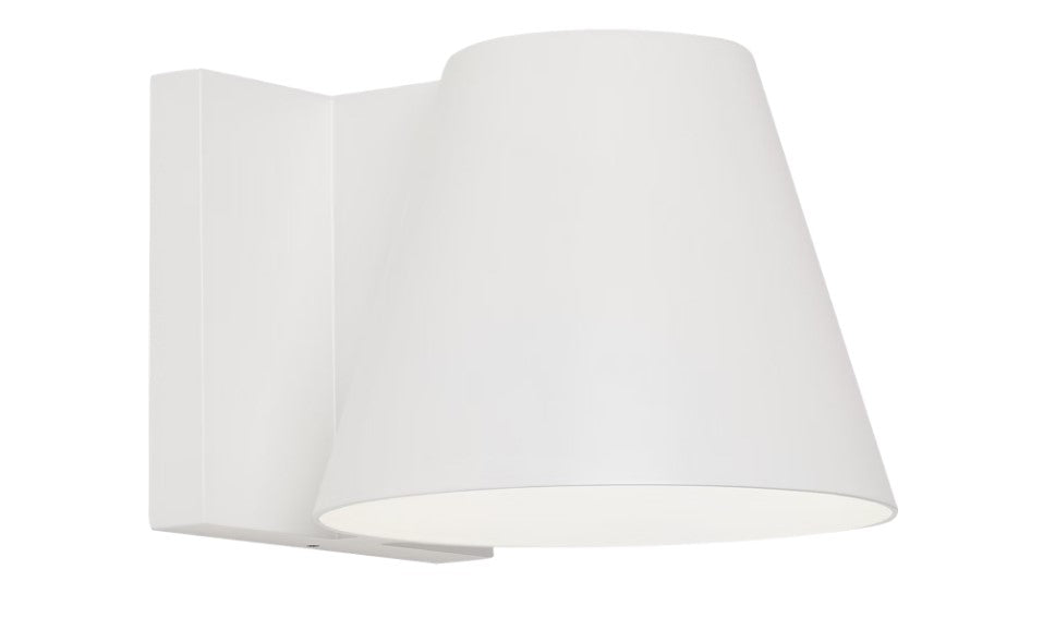 Visual Comfort Architectural 700WSBOW6W-LED830-277 Modern 6" Sean Lavin Bowman LED Outdoor Wall Light - 80 CRI - 277V - CCT: 3000K - Finish: White