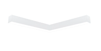 Nora Lighting NLINSW-L334W "L" Shaped L-Line LED Direct Linear w/ Selectable Wattage & CCT, White Finish