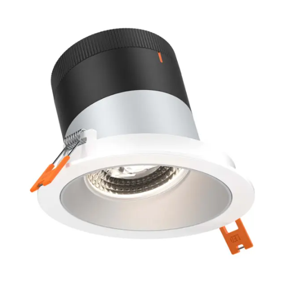 Dals Lighting RC03-CC-60-SLAZ-TWH Versa 3" Alzak Modular Downlight, Slope Ceiling 60 degree Beam Angle Wattage & CCT Selectable - White Trim